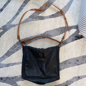 Black and brown tote bag